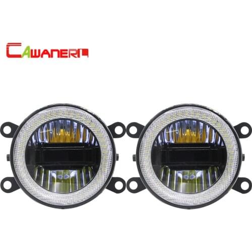 Cawanerl For 2004-2015 Citroen C5 Car LED Light Assembly Fog Lamp DRL Daytime Running Light Angel Eye 12V 2 Pieces
