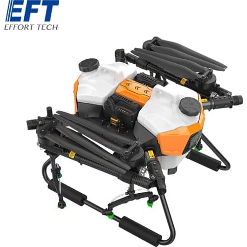New EFT G20 V2.0 22L 22KG 20L Agricultural Spray Drone Frame 4axis with Dual 10L Water Tank Plug-in Hugging Folding Frame