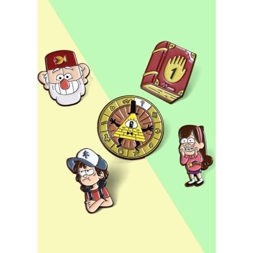 Cartoon Enamel Lapel Pins Lovely Character Brooches Backpack Accessories for People Who Like Watching Anime Custom Jewelry
