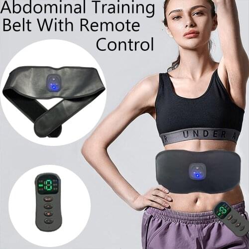 EMS Abdominal Muscle Stimulator Trainer Slimming Body Fitness Belts Abdominal Apparatus Weight Loss Instrument Massager Pesas