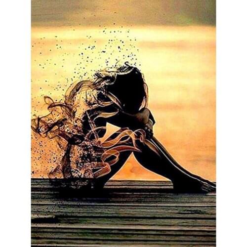 GATYZTORY Diamond Painting Set Woman 5D DIY Diamond Embroidery Cross Stitch Portrait Pictures Of Rhinestones Mosaic Wall Art