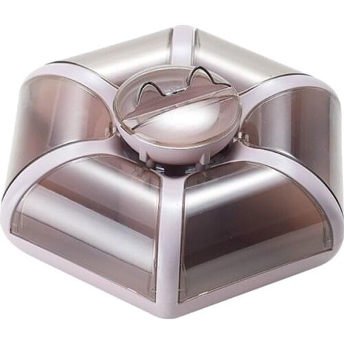 Lotus Fruit Box Large-Capacity Living Room Fruit Tray Transparent Press Type Snack Compartment Storage Box