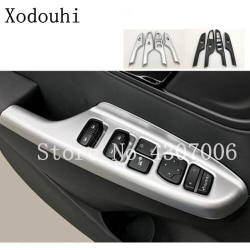Car Body Door Window Glass Inner Panel Armrest Lift Switch Button Trim Frame For Hyundai Kona Encino Kauai 2017 2018 2019 2020