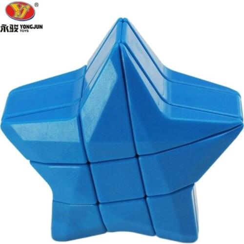 Yongjun YJ 3x3 Puzzle Star Magic Cubes Puzzle Color cube 3x3x3 Speed Cube Professional Triangle Shape Twist Educational Kid Toy
