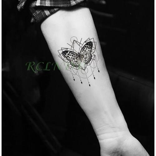 Fashion Waterproof Temporary Tattoo Sticker Butterfly Fake Tatto Flash Tatoo Wrist Foot Hand Arm Chest For Girl Women Men Kids