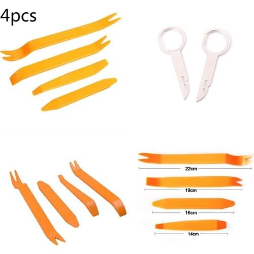 4pcs Auto Car Radio Door Clip Panel Trim Dash Audio Removal Installer Pry Tool Or 1pcs Radio Stereo Release Tool