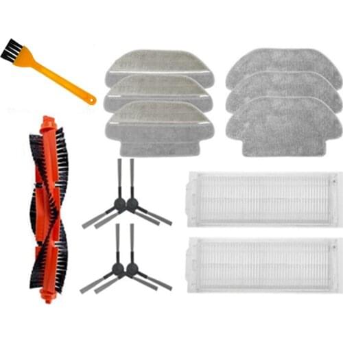 For Xiaomi Mijia Sweeping Mopping Robot Vacuum Cleaner STYJ02YM Spare Part Kits Side HEPA Filter Main Roller Brush Mop