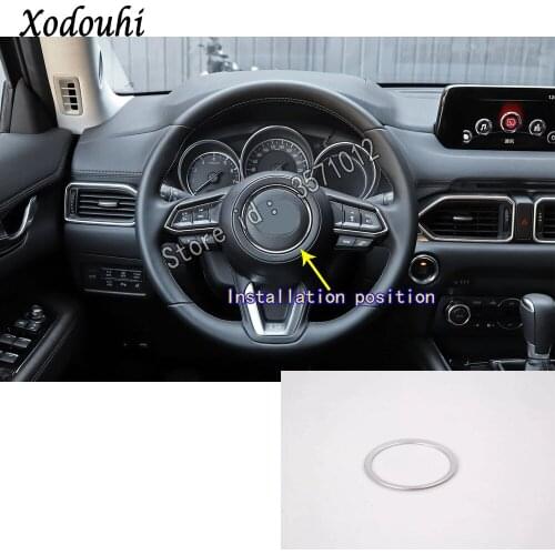 For Mazda CX8 CX-8 2017 2018 2019 2020 Car Body Sticker Styling Ornament Steering Wheel Interior Kit Switch Trim Lamp Frame Part