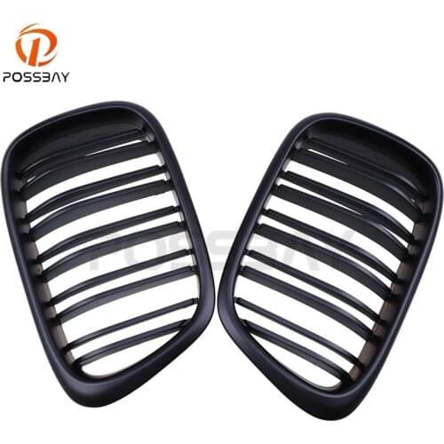 Possbay 1 Pair Car Auto Front Kidney Inlet Grille Intake Grill Cover Protection For BMW 5 Series E39 Sedan 1995-2003