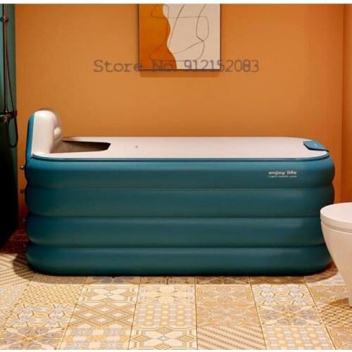 Foldable Intelligent Inflatable Bathtub Bath Bucket Adult Sweat Household Bath Artifact Thermal Insulation Thickened Female Bide