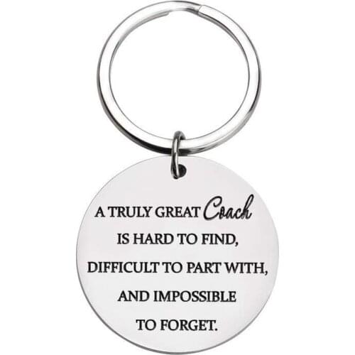 Thank You Jewerly Gifts Coaches Keychain for Men Women Baseball Basketball Hockey Football Swimming Cheer Coaches Birthday Gifts