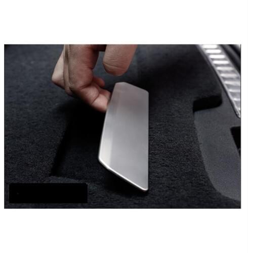 For VOLVO 2015-2018 XC90 Car Styling Interior Car Trunk Handle Cover Stainless Steel Sticker Silver Car Accessories Two Options