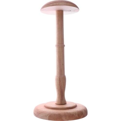 Vintage Wood Metal Hat Cap Wig Display Stand Holder Rack For Home Shop Salon