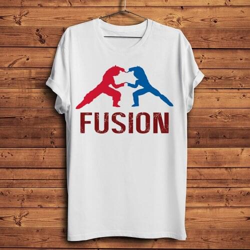 Ultimate Fusion dance funny manga tshirt men summer new white casual Japan anime t shirt homme ACGN streetwear tee