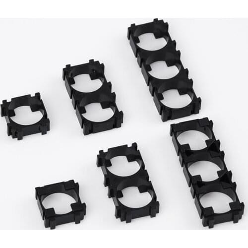 10Pcs/lot 18650 Lithium Plastic Battery Holder Safety Anti Vibratio Cylindrical Cell Battery Stand Bracket For DIY Fixed Battery