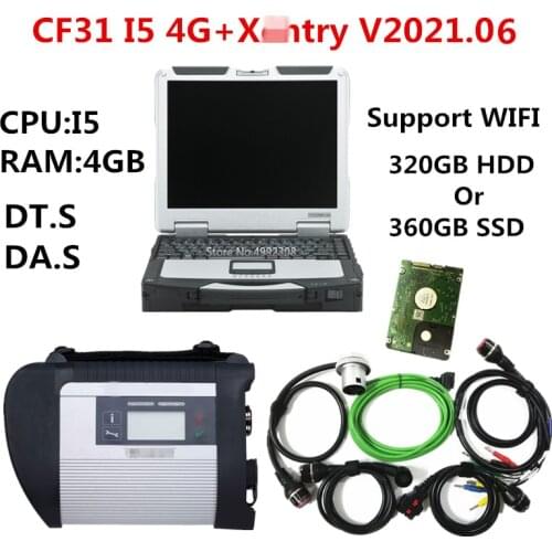 2020 high performance Toughbook CF-31 I5-2520 4gb ram with MB STAR C4 SD CONNECT Diagnostic Tool with v2020.09 software hdd/ssd