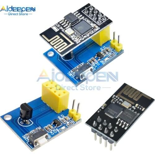 Wireless ESP8266 ESP-01/ESP-01S Wifi DS18B20 Temperature Sensor Module NodeMCU Adapter Board For Arduino UNO R3 IOT