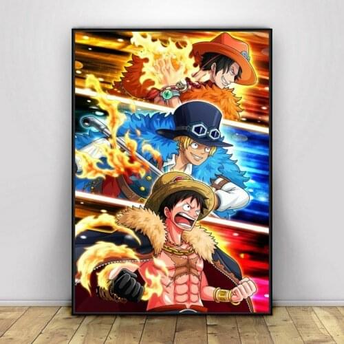 One Piece Poster Japanese Anime poster Japanese New Fan Drama Comic Cover Art Canvas Gift Artwork