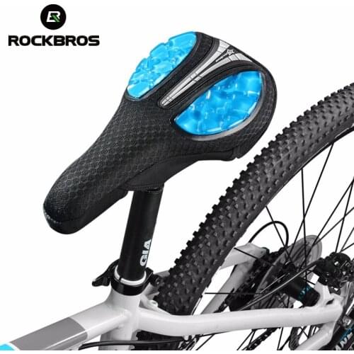 ROCKBROS Bike Saddle Cover Liquid Silicone Bicycle Seat Cover Soft Sponge GEL Cycling Cushion Road Mountain Bike Saddle Covers
