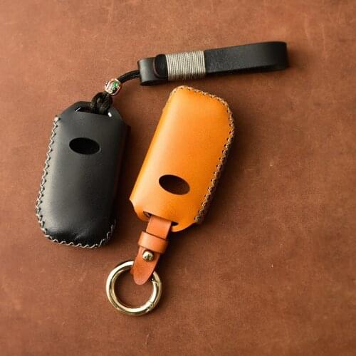 Genuine Leather Car Remote Key Cover Case For KIA Sportage R GT Stinger GT Sorento Cerato Forte KX3 K5 2017 2018 2019 2020 2021