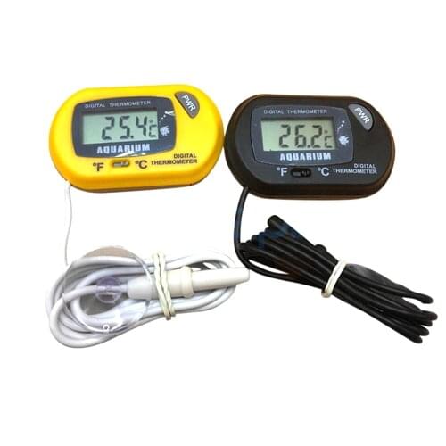 C/F Digital Thermometer Aquarium Fish Tank Swimming Pool Bath Temperature Sensor Meter Temperature Monitor Detector with Suction