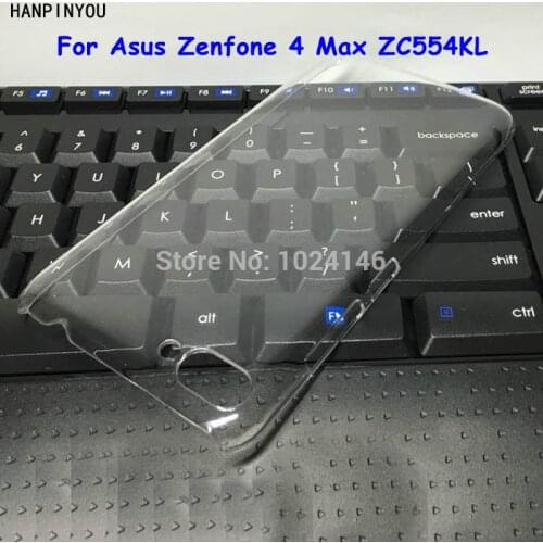 For Asus Zenfone 4 Max ZC554KL 5.5" New Slim Crystal Transparent Hard PC Protective Back Case DIY Cover Protection Skin Shell