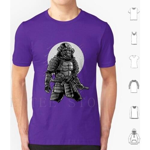 Galaxy T Shirt Print Cotton Japan Japanese Fighter Traditional Asian Military Galaxy Space Universe Character Comic Movie Katana