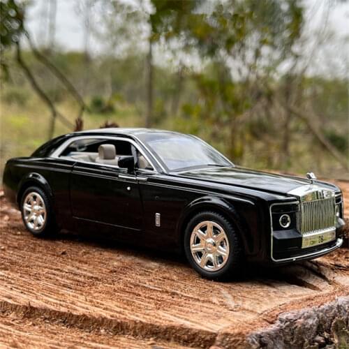 1/24 Rolls-Royce Sweptail Lengthened Alloy Car Model Simulation Diecast Metal Toy Vehicles Car Model Sound Light Childrens Gift