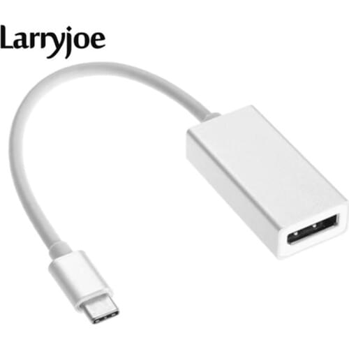 Larryjoe USB 3.1 4K Type-c To Mini DisplayPort Audio Adapter USB-C to Mini DP Converter for Apple Macbook Chromebook