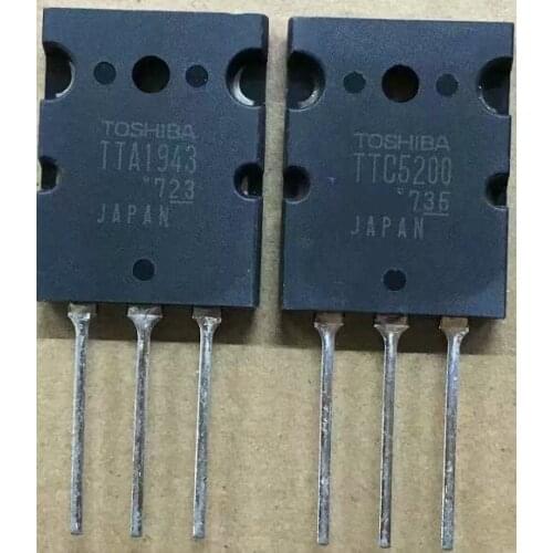 One pair 2piece TTA1943 TTC5200 new version original brand new high power transistor A1943 C5200 transistor amplifier tube