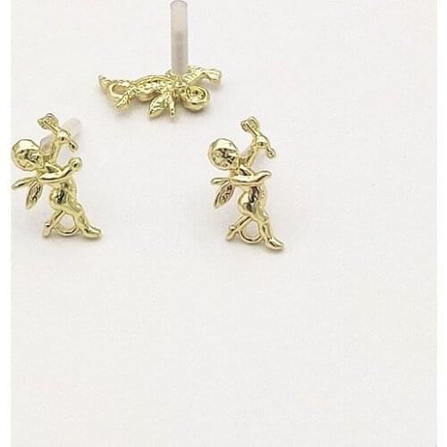 New Arrival! 20x11mm 100pcs Zinc Alloy Ear stud for Earrings DIY Making Parts,Jewelry Accessories Findings & Components