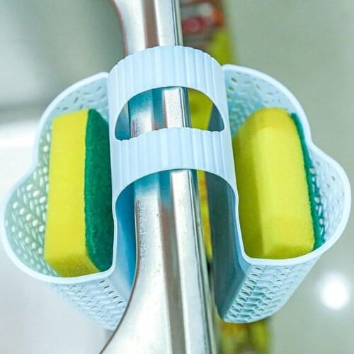 Sink Caddy Hollow Hanging Organizer Sponge Holder For Kitchen Bathroom Sink Shelf Soap Sponge Drain Rack Storage Basket Bag