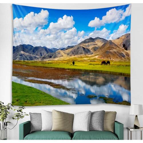 Tapestry Wall Hanging Art Deco Blanket Curtain Hanging at Home Bedroom Living Room Decoration