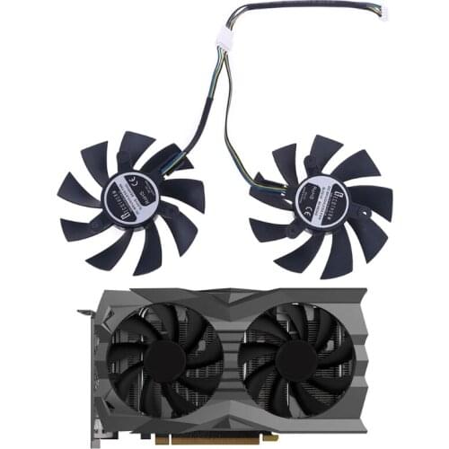 Graphics fan 4Pin Cooler Fan for GeForce GTX 1660 RTX 2060 2070 Video Card Cooling Fan Zotac AMP VGA