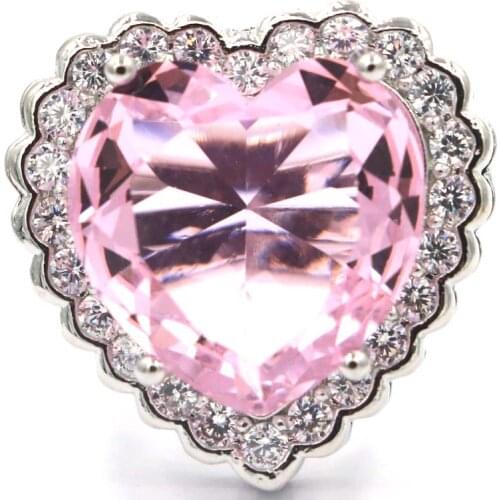 14x10mm Lovely Cute Created Rhodolite Garnet Silver Ring for Women Fine Jewelry Eye Catching