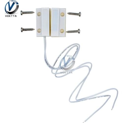1 Pair MC-38 Wired Door Window Sensor detector Magnetic Switch Normally Opened Normally Closed Home Security Alarm System