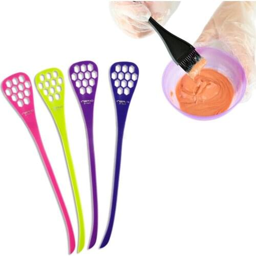 1pc Hair Barber DIY Salon Coloring Dye Mixer Tint 4 Colors Hair Color Paste Mixing Paint Stirrer Pro Hair Styling Tools