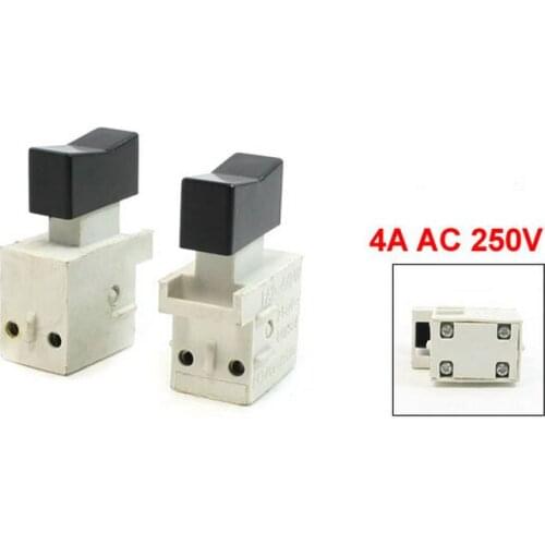 10 Pcs DPST Push Button Trigger Switch AC 250V 4A for Power Tool