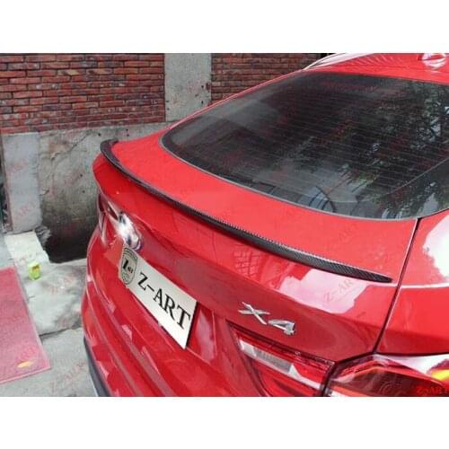2014-2018 Z-ART for F26 carbon fiber rear spoiler for X4 carbon fiber rear boot spoiler for X4 rear trunk spoiler