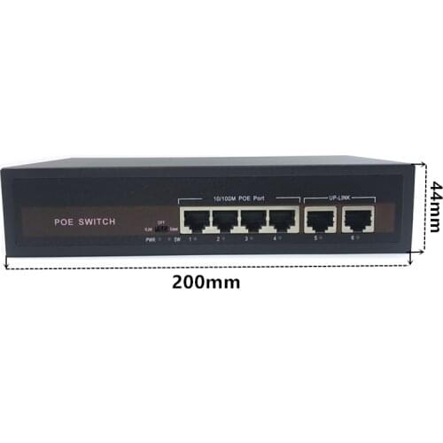 48V Ethernet POE switch with 5 10/100Mbps Port IEEE 802.3 af/at Suitable for IP camera/Wireless AP/CCTV camera system