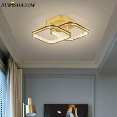 Acrylic Led Ceiling Light Small Modern Home Ceiling Lamp Round&Square For Living Room Bedroom Dining Room Aisle Corridor Lustre