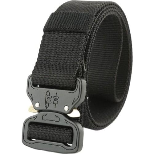 Army Tactical Belt Men Adjustable Heavy Duty Military Tactical Waist Belts with Metal Buckle Nylon Belt Hunting Accessories N43