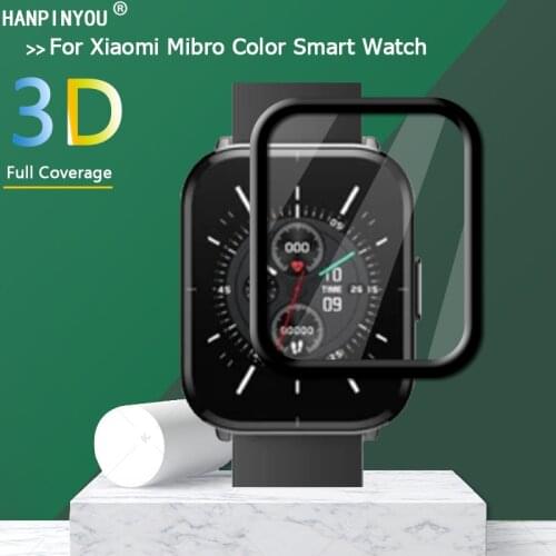 For Xiaomi Mibro Color Smart Watch Full Cover 3D Curved Surface Plating Soft PMMA PET Film Screen Protector -Not Tempered Glass
