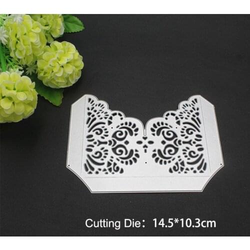 DIY Lace Border Metal Cutting Dies for Card DIY Scrapbooking Envelope Stencil Paper Craft Album Template Dies