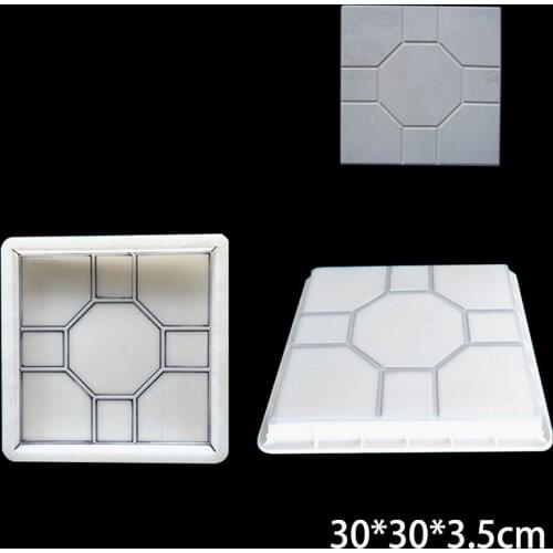 DIY Path Maker Middle Of Hole SHape Garden Path Concrete Plastic Brick Mold Paving Pavement Walkway Molds