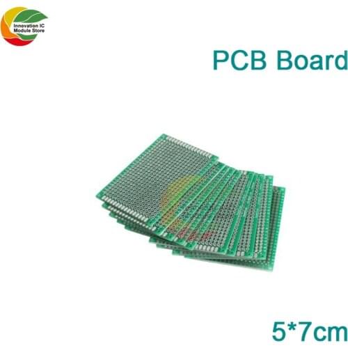 Double Sided Prototype PCB Breadboard 5x7 cm FR4 Glass Fiber 50x70 mm Diy Kit Tinned Universal Circuit Expansion Board Module
