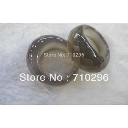 Natural gem stone agat e ring fashion jewelry big Ring 6 pcs/lot