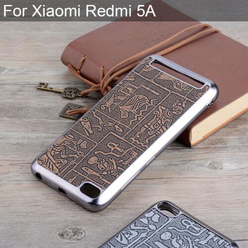 For Xiaomi Redmi 5A case Maya Ancient Egypt Vintage Retro Style leather skin with Soft silicone cover cases for xiaomi redmi 5a