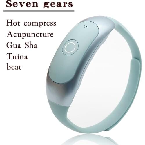 Smart Electric Neck Massager Hot Compress Pain Relief Health Care Relaxation TENS Pulse Cervical Vertebra Physiotherapy Massger