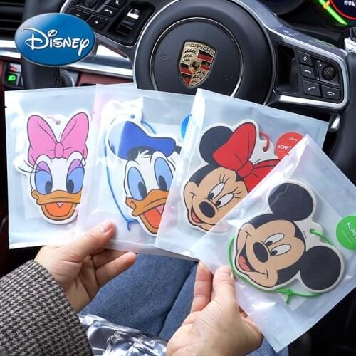 Disney Cartoon Cute Mickey Donald Duck Minnie Car Aromatherapy Pendant Wardrobe Ornaments Car Deodorant Fragrant Tablet